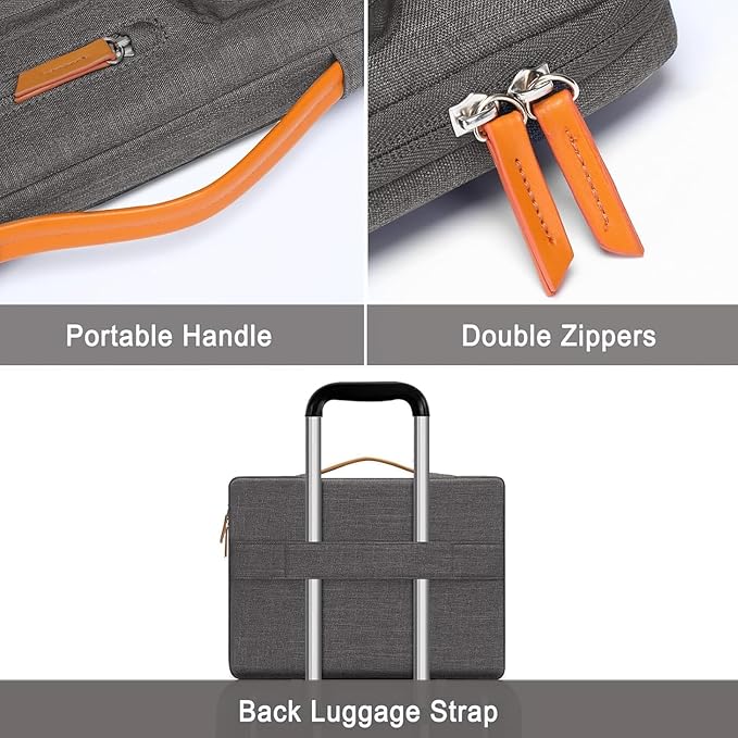 MOSISO 360 Protective Laptop Case 13 inch, 13 inch Laptop Sleeve Compatible - Image 3