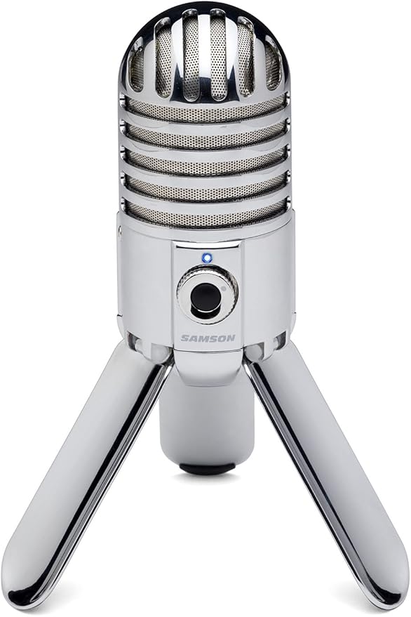 Samson Meteor Mic USB Condenser Podcasting Podcast Recording Desktop Microphone by Samson