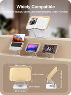 Book Stand for Reading, 360° Adjustable Book Holder, Foldable Book Holder Stand - Image 6