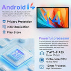 Android Tablet with Keyboard, 10 inch Android 14 Tablets 22GB+128GB, Octa-Core - Image 3