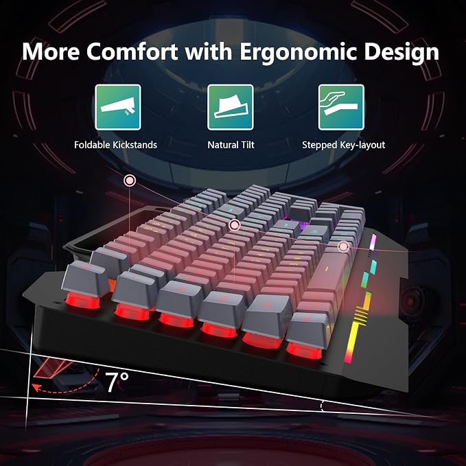 AULA T102 104 Keys Gaming Keyboard and Mouse Combo - Image 4