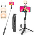 Selfie Stick Tripod with Fill Light, All in One Extendable Selfie Stick with by SelfieShow