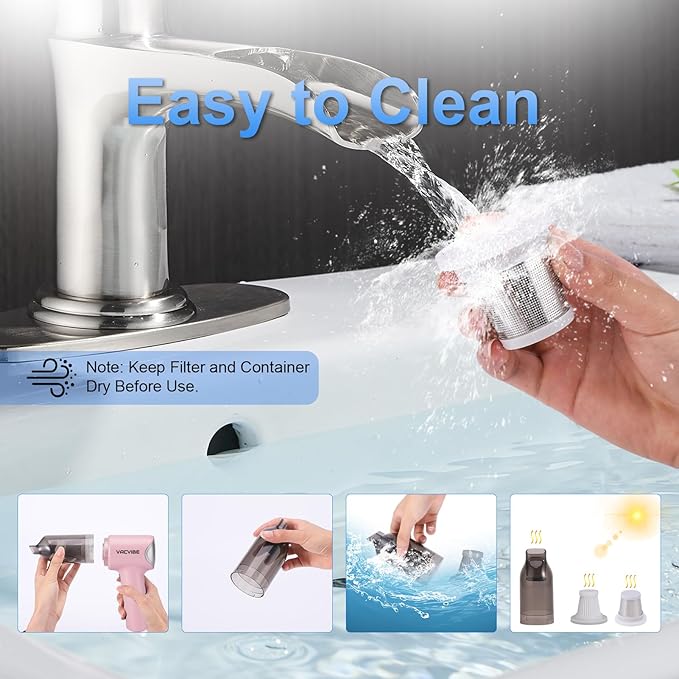Handheld Car Vacuum Cleaner, 21000PA 4 in 1 Portable Rechargeable Brushless - Image 6