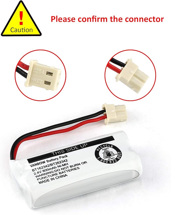 BT183342 BT283342 BT166342 BT266342 BT162342 BT262342 Cordless Phone Battery - Image 4