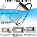 2 Pcs Waterproof Phone Pouch, Universal IPX8 Floating Waterproof Cell Phone - Image 3