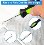 Window Screen Repair Kit Mesh Screen Spline Roller Repair Tools Kit - Image 7