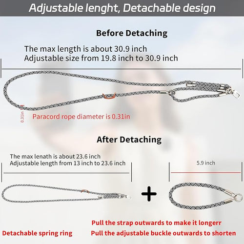 3-in-1 Adjustable Phone Lanyard Crossbody Cell Phone Neck Strap Universal - Image 2