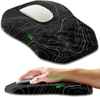 Ergonomic Slope Mouse Pad Wrist Support, Wrist Rest Mousepad by Armanza