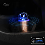 Car Air Purifier 3in1 Premium Stainless Steel Air Filter Ionizer w/Dual USB - Image 7