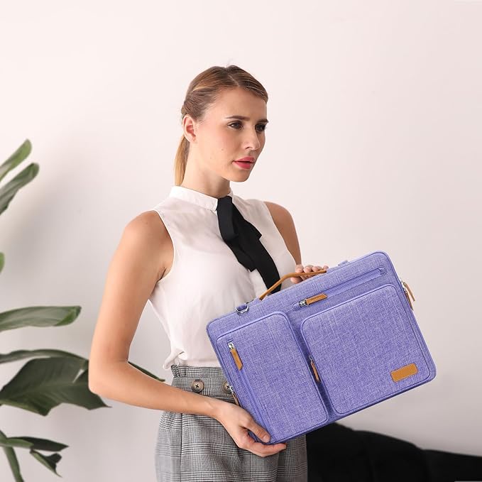 MOSISO 360 Protective Laptop Shoulder Bag, 15-15.6 inch Computer Bags Compatible - Image 6