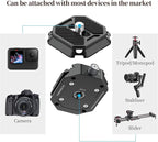 ULANZI F38 Camera Quick Release Plate w 1/4" to 3/8" Screw Thread, Quick - Image 6