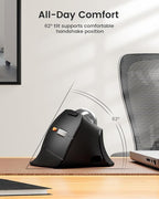 ProtoArc Vertical Wireless Trackball Mouse, EM05 NL Bluetooth Ergonomic - Image 3