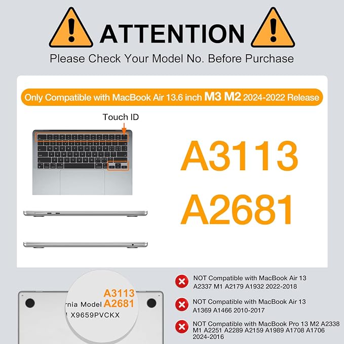 MOSISO Compatible with MacBook Air 13 inch Case 2025 2024 2023 2022 M4 A3240 M3 - Image 2
