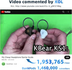 YINYOO KBEAR KS1 Bass Earbuds, Wired Earbuds in Ear Monitor, Vocals Forwards - Image 2