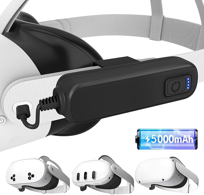 Battery Pack for Meta/Oculus Quest 3S/3/2, 5000mAh Battery VR Charger, Extend - Image 9
