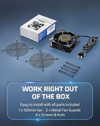 DEWENWILS 120V AC Fan, Waterproof Exhaust Fan 120mm, 18W 2850RPM 90CFM - Image 5
