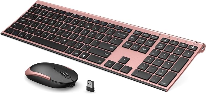 Wireless Keyboard and Mouse, Vssoplor 2.4GHz Rechargeable Compact Quiet by VssoPlorWirelesskeyboardMouse