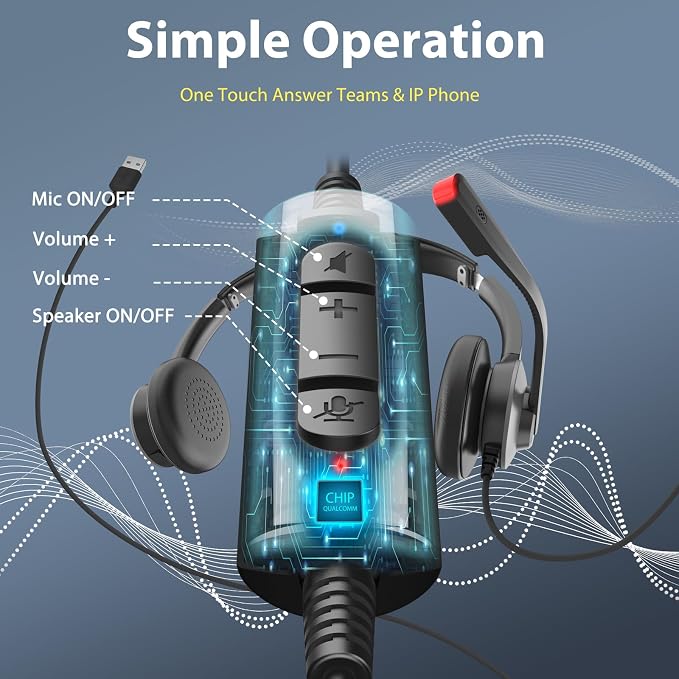 Earbay USB Headset with Microphone - Image 3