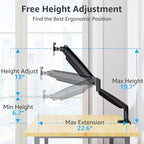 MOUNTUP Ultrawide Monitor Arm for Max 40 Inch Screen, Heavy Duty Monitor Desk - Image 7