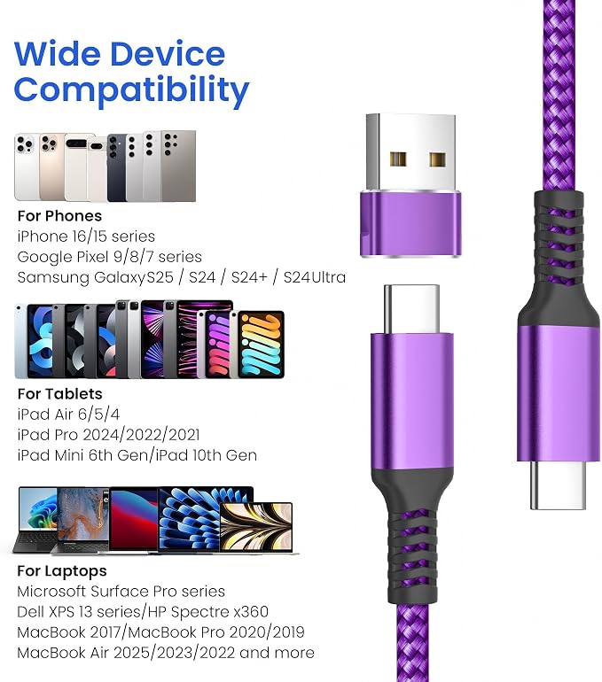 Elebase USB Type C to C 100W Cable 3.3FT - Image 7