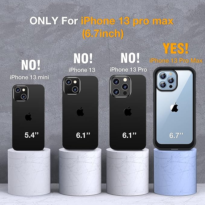 Miracase Glass Case for iPhone 13 Pro Max 6.7 inch, Upgrade Full-Body Clear - Image 7