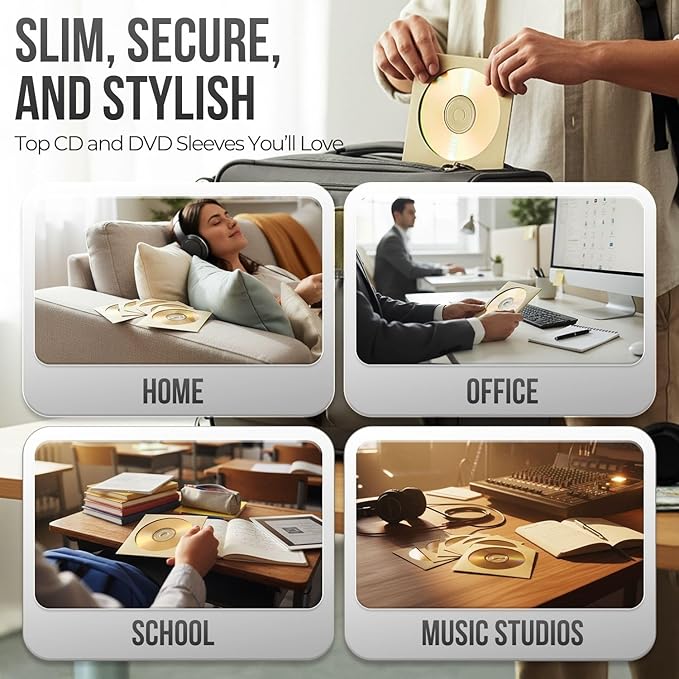 Flexzion DVD CD Sleeves 100 Pack - Image 8
