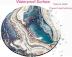 Blue Gold Marble Mouse Pad - Image 4
