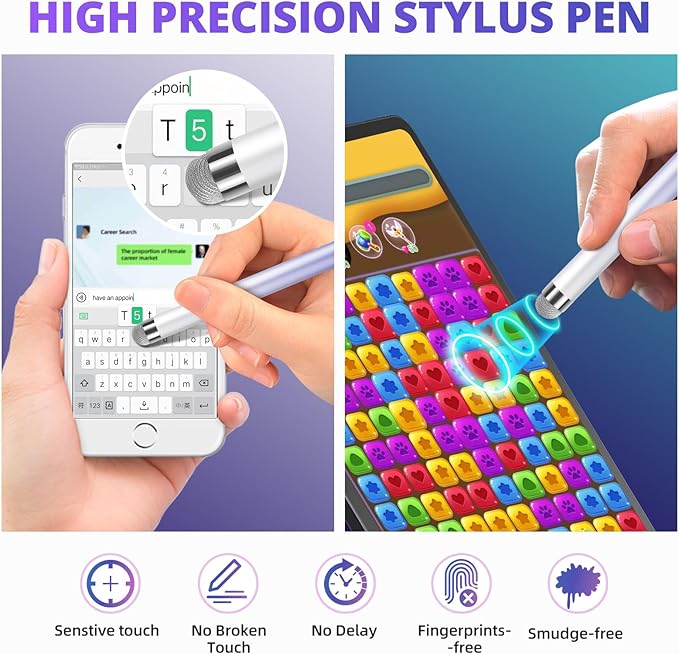 Extra Long Stylus pens for Touch Screens Compatible for iPad iPhone Android - Image 4