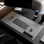 Leather Desk pad for Computer and laptops, Large Mouse pad and Keyboard mat - Image 3