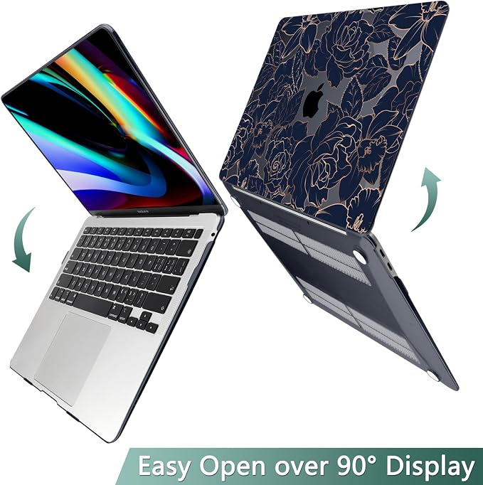 TWOLSKOO Compatible with MacBook Pro 13 inch Case 2023-2016 A2338 M2/M1 A2251 - Image 3