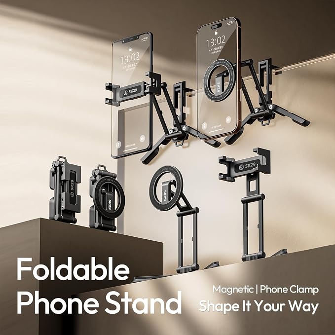 ULANZI Magnetic Phone Tripod Stand, Foldable Mini Tripod - Image 2