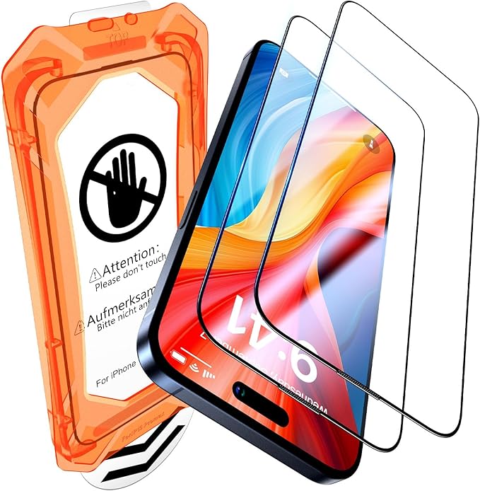 UniqueMe for iPhone 15 Pro Max Screen Protector, Screen Protector 15 Pro Max by UniqueMe