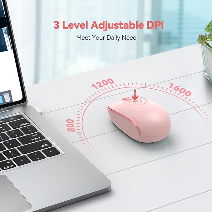 TECKNET Wireless Mouse, 2.4G Quiet Computer Mouse - Image 5