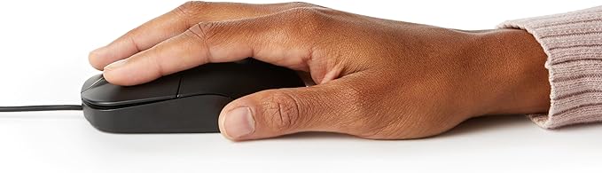 Amazon Basics 3-Button USB Wired Mouse - Image 3