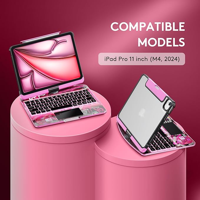 GUSGU Transparent Case with Wireless Keyboard only - Image 2
