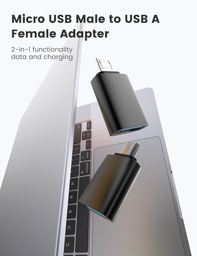 Fidioto Micro USB 2.0 OTG Adapter【10 Pack】, Micro USB to USB-A Female Adapter - Image 2