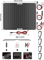 POWOXI 50W Solar Battery Charger: 12V Solar Car Battery Trickle Maintainer - Image 7