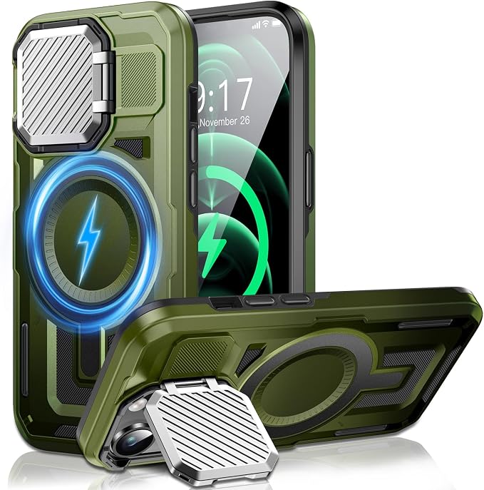 Camera Stand Case for iPhone 12 Pro Max, 2024 Version Military Grade Protective by Unknown