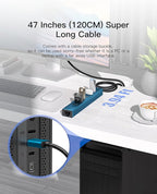 7 Ports USB 3.0 Hub, USB to Network HUB - Image 2