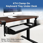 Kt4 Clamp on Keyboard Tray, Adjustable Slide Out Drawer - Image 2