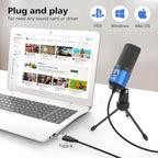 FIFINE USB Computer Microphone for Recording YouTube Video Voice Over Vocals - Image 6