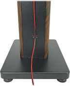 Rockville Pair RHT28D 28" Bookshelf Speaker Stands, Dark Wood Grain, 60 lbs - Image 8