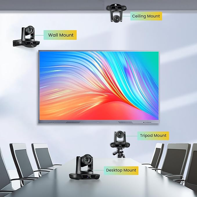 12X Optical Zoom Conference Room Camera USB3.0 HDMI PTZ Camera 1080P 60FPS - Image 8