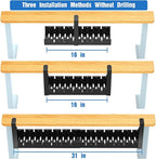 No Drilling Extendable Under Desk Cable Management, Metal Cable Management Tray - Image 3