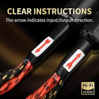 9 AWG Audiophile HiFi Speaker Audio Cable–4N OFC Core, 24K Gold-Plated Banana - Image 6