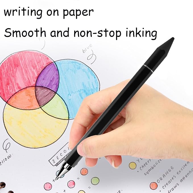 Stylus Pens for iPad, Luntak 3 in 1 Ballpoint Pen, Fiber Tip & Clear Disc - Image 5