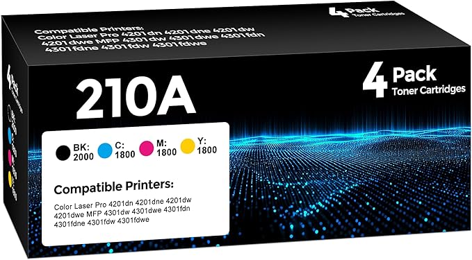 210A Toner Cartridge 4Pack Compatible by WLM
