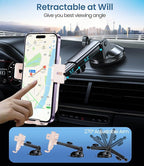 MOKPR Wireless Car Charger, 15W Fast Charging Auto-Clamping Car Mount - Image 4