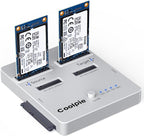 CR311 3-in-1 SSD Cloner, USB3.2 Gen2*2 M.2 Reader, Supports M.2 NVMe/SATA by Coolpie