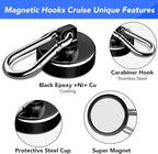 LOVIMAG Strong Magnetic Hooks, 70LBS Magnetic Hooks Heavy Duty Strong Neodymium - Image 4